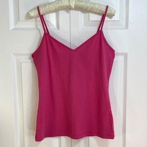 4 for $25 - Vibrant Cotton Spandex Old Navy Spaghetti Strap Top in Pink, L